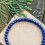 Βραχιόλι με χάντρες Lapis Lazuli 4 χιλ. με μπλε κρύσταλλο και ελαστικό σκελετό 2