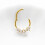 Titanium neusring met micro-zirkonia steentjes 7