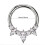 Titanium neusring met micro-zirkonia steentjes 4
