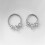 Titanium neusring met micro-zirkonia steentjes 5