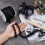 Polyester Tinsel Garland Black 20mm 20m per set 3