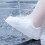 Disposable Rain Boots Waterproof Plastic with Drawstring 1 5