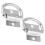 UNOMOR Car Cargo Anchors Galvanized Iron 2 pcs 4