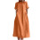 Damenkleid aus Baumwollleinen, Orange, Größe M 2