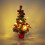 Pre-lit flocked mini Christmas tree with timer 36 inch 4