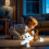 Peluche chiot phosphorescente 35 cm 5