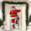 Décoration de porte de Noël 35 x 71 pouces 3