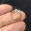 Argola de nariz em titânio com microzircônia cúbica 6