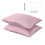 Federe rosa in misto cotone, 2 pezzi, 76x51 cm 3