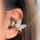 Butterfly Clip-On Earbuds Accessory with Rhinestones 4