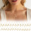Collier pendentif initiale O pour femme, finition dorée, ajustable 2