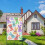 Drapeau de la maison du lapin de Pâques, 71 x 102 cm, double face 4