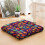 Boho Meditation Cushion Paisley Square 22x22 6