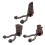 Gancio per chitarra in ABS, design staccabile, 1 pezzo 4