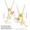 Collier pendentif initiale O pour femme, finition dorée, ajustable 3