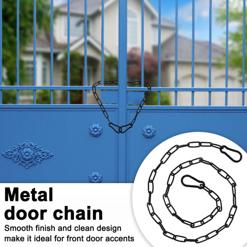 Gate Chain Lock Stainless Steel 100 cm 2 pcs 1
