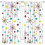 Mid-Century Modern Curtains Geometric Atomic Pattern 2 2