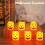 Halloween-LED-Kürbislichter, flackernde flammenlose Kerzen 8