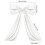 White Bow Decoration Fabric 60x27cm with 82cm Tails 3