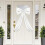 White Bow Decoration Fabric 60x27cm with 82cm Tails 6