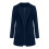 Blazer léger à devant ouvert pour femme, bleu marine, taille S 5