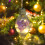 LED Light Bulb Ornament Purple Hydrangea 1 pc 4