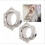 Dilatatori per orecchie, plug, argento, pendente, tunnel per carne, 10 mm 2