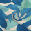 Fodere per cuscini leopardate in lino blu e verde, 18x18 cm, set da 2 5
