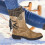 Women's Winter Snow Boots Khaki Size 9 5