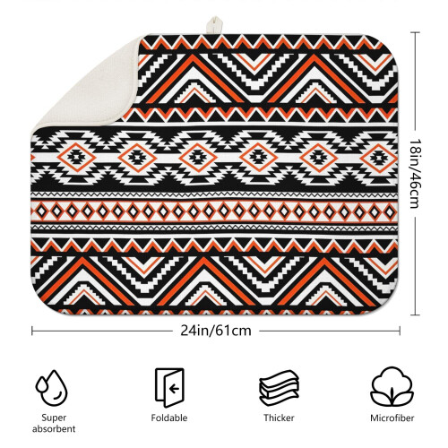 Boho blommig torkmatta i mikrofiber, 45x60 cm 1