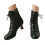 Women's Winter Boots Lace-Up Pointed Toe Chunky Heel Ankle 3