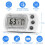 Digital Refrigerator Thermometer with LCD Display and 6