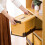 Bac de rangement empilable avec couvercle jaune 10 L 8