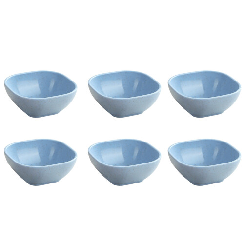 Assiettes carrées réutilisables de 10 cm (lot de 6) 1