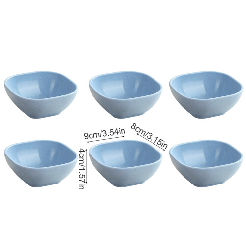 Assiettes carrées réutilisables de 10 cm (lot de 6) 2