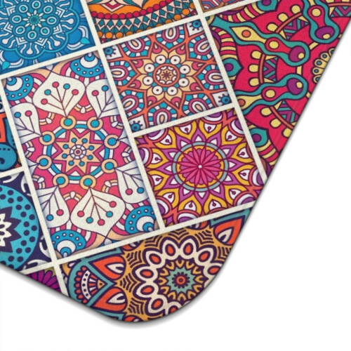 Boho-Trockenmatte mit Blumenmuster, Mikrofaser, 45,7 x 61 cm 2
