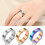 Titanium angstverminderende draaibare ring voor dames, maat 7 2