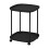 2-Tier Rolling Side Table with Storage Shelves 2