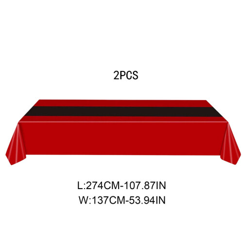Nappe de Noël imperméable jetable, lot de 2, 54 x 108 cm 2