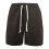 Herrstrandshorts i bomull, lös passform, 23 cm, brun 4