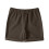 Herrstrandshorts i bomull, lös passform, 23 cm, brun 5