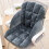 Desk Chair Cushion with Back Support Dark Gray 4