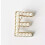 Perlen-Goldbrosche mit Initialen für Damen, Hochzeitsschmuck 8