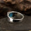 925 Sterling Silver Turkos Månsten Herrring Vintage 5