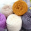 Cotton Crochet Yarn Soft Durable Polyester 2 Rolls Black 2