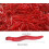 Esche artificiali da pesca a forma di verme rosso, 4 cm, 200 pezzi 2