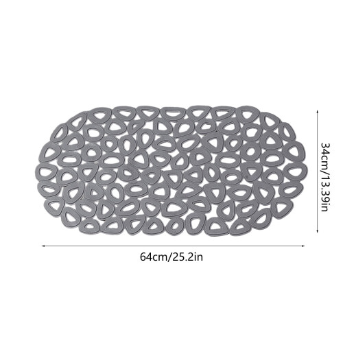Douchemat, antislip badmat met zuignappen en afvoer. 2