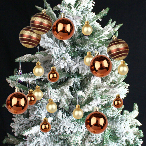 Boules de Noël SRUILUO incassables, lot de 24, 30 mm 2