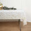 Sneeuwvlok plastic tafelkleed wit 107,9 inch 4
