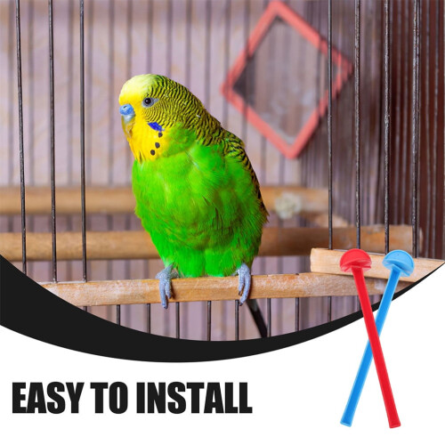 NICEXMAS Parrot Perches Plastic Stand Rods 12Pcs 2